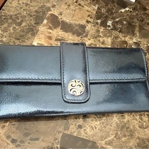 Brighton Blue Patent Leather Wallet